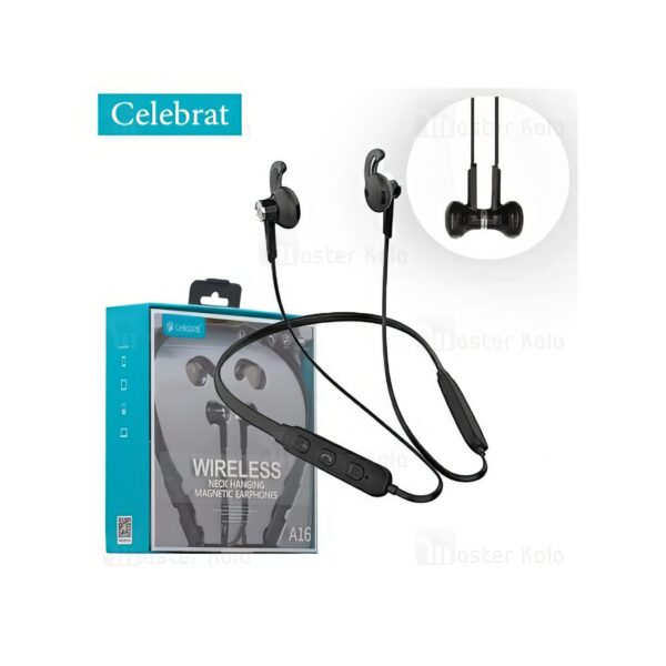 ⁦• Celebrat Magnetic Wireless Headset Bluetooth Neckband⁩ - الصورة ⁦5⁩