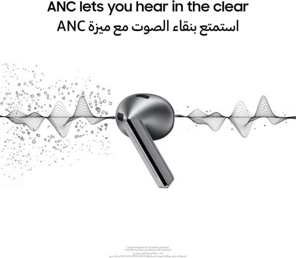 ⁦"	Samsung Galaxy Buds 3 Pro semi original Silver"⁩ - الصورة ⁦3⁩